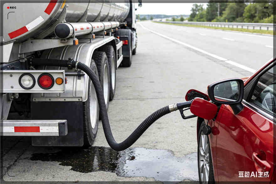 察右中旗汽车救援送水案例